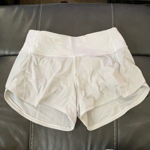 White lululemon shorts